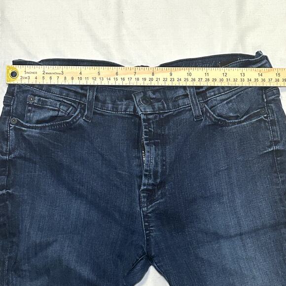 7 For All Mankind Womens Mid Rise Straight Leg Jeans Size 30 Blue - Picture 5 of 7